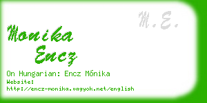 monika encz business card